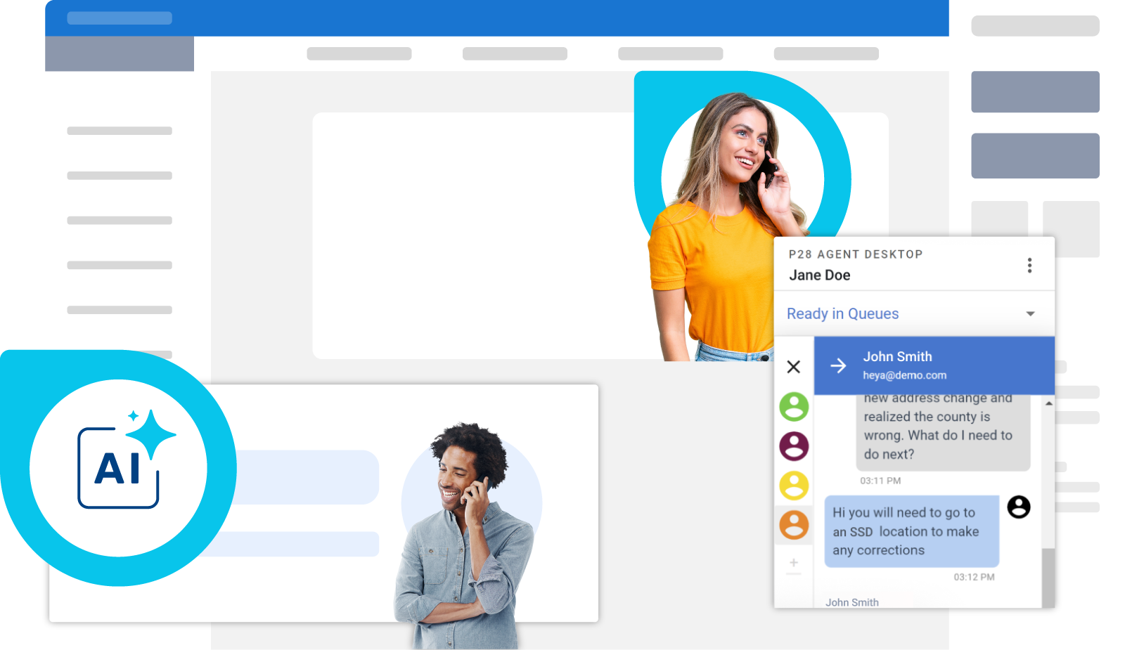 Platform28 Contact Center Dashboard